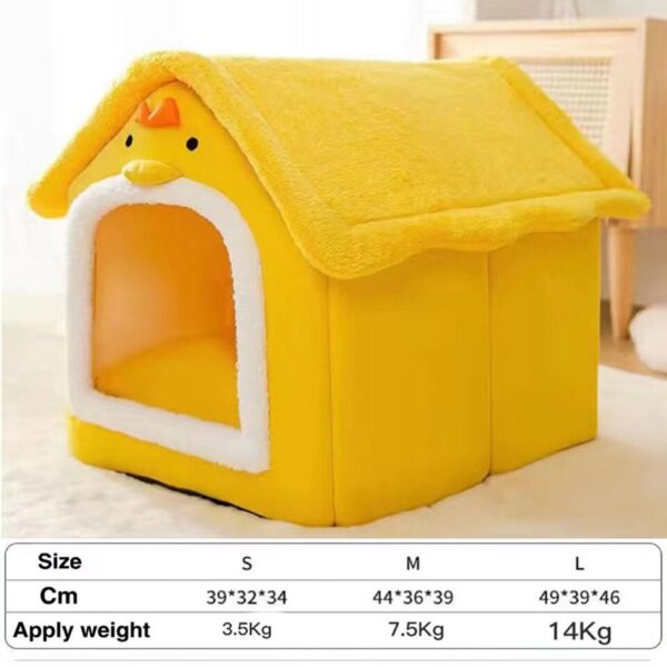 Large capacity new cat kennel Four Seasons General kennel winter warm house type dog kennel cat house removable winter cat pet s - Image 12