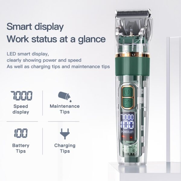 Pet Dog And Cat Electric Hair Clipper Beauty Clipper Shaver Full Set Of Waterproof Multifunctional Pet Cleaning Supplies - Image 13