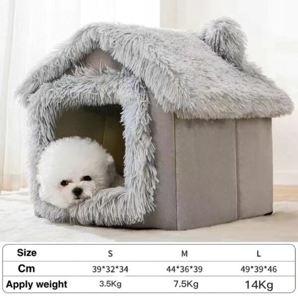 Large capacity new cat kennel Four Seasons General kennel winter warm house type dog kennel cat house removable winter cat pet s - Image 10