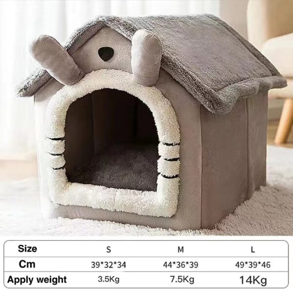 Large capacity new cat kennel Four Seasons General kennel winter warm house type dog kennel cat house removable winter cat pet s - Image 13