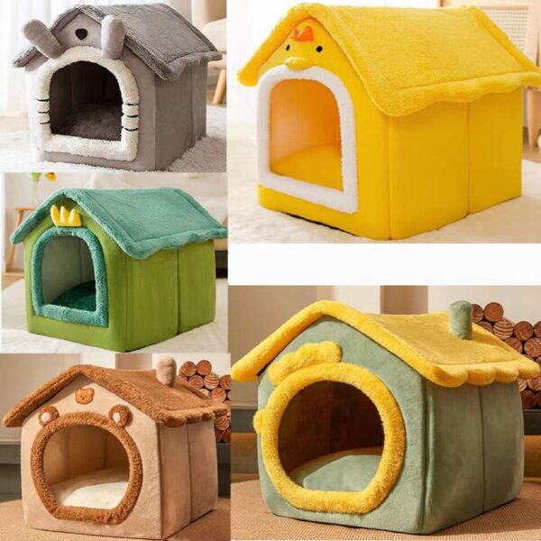 Large capacity new cat kennel Four Seasons General kennel winter warm house type dog kennel cat house removable winter cat pet s - Image 5