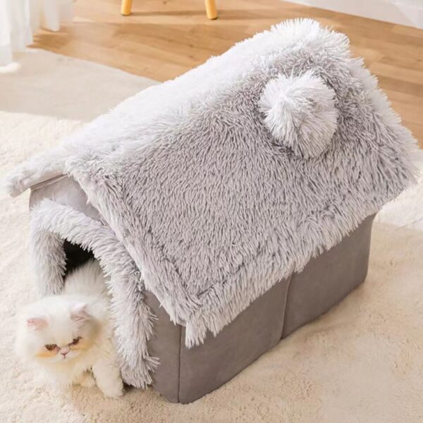 Large capacity new cat kennel Four Seasons General kennel winter warm house type dog kennel cat house removable winter cat pet s - Image 4