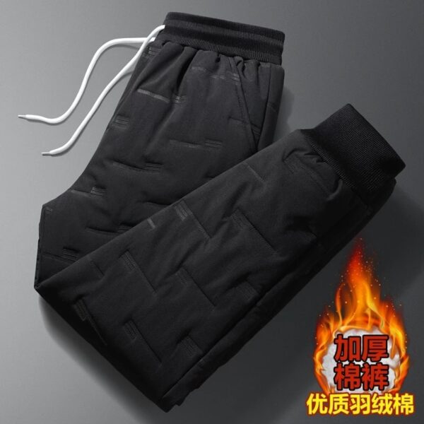 New Winter High Quality Pant Male Warm Thicken Down Trouser Men Casual Pants Mens Down Cotton Trousers Men - Image 4