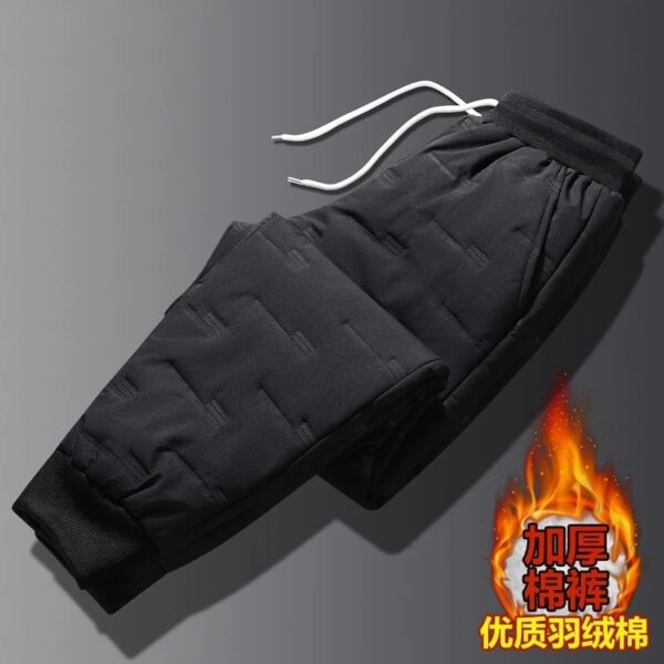 New Winter High Quality Pant Male Warm Thicken Down Trouser Men Casual Pants Mens Down Cotton Trousers Men - Image 5